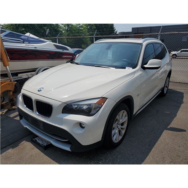 2012 BMW X1 28I, 4DR SW, WHITE, VIN # WBAVL1C53CVR76448