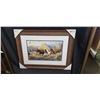 Image 2 : FRAMED WILD HORSE PRINT 33"W X 30"H BY DOUGHTY
