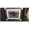 Image 1 : LIIMITED EDITION FRAMED BUFFALO PRINT 33"W X 28"H BY CYNTHIE FISHER 267/3000