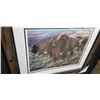 Image 2 : LIIMITED EDITION FRAMED BUFFALO PRINT 33"W X 28"H BY CYNTHIE FISHER 267/3000