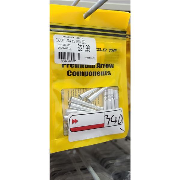 GOLD TIP PREMIUM ARROW COMPONENTS .204 QUANTITY OF 21