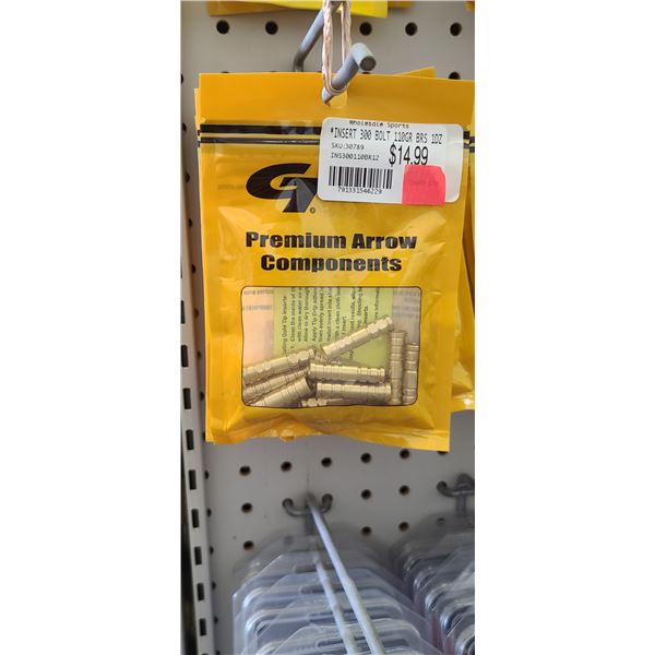 GOLD TIP PREMIUM ARROW COMPONENTS INSERT 300 BOLT