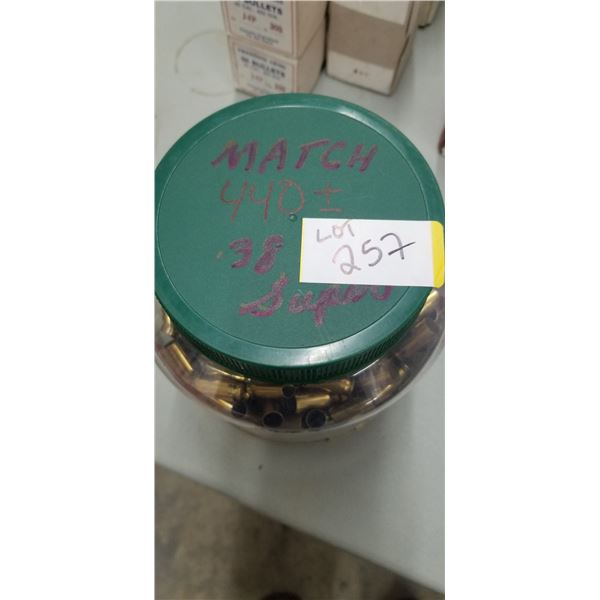 440 +/- MATCH .38 CAL SUPER BRASS