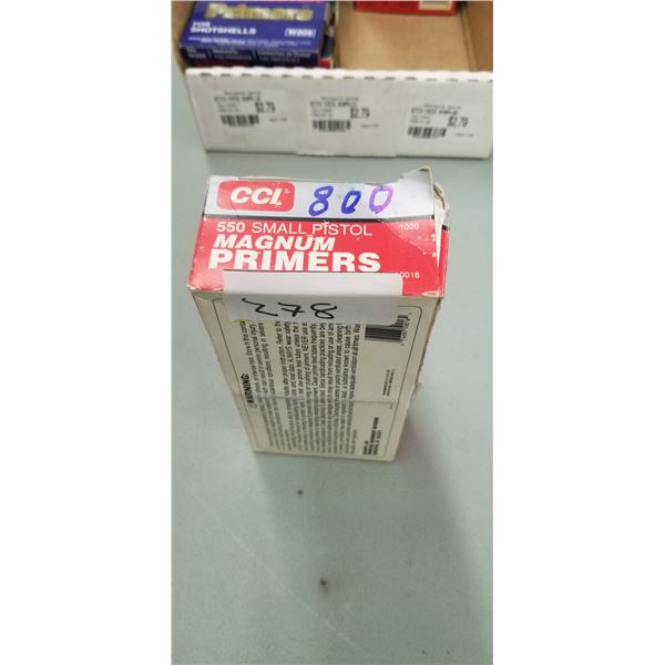 800 CCI MAGNUM PISTOL PRIMERS\