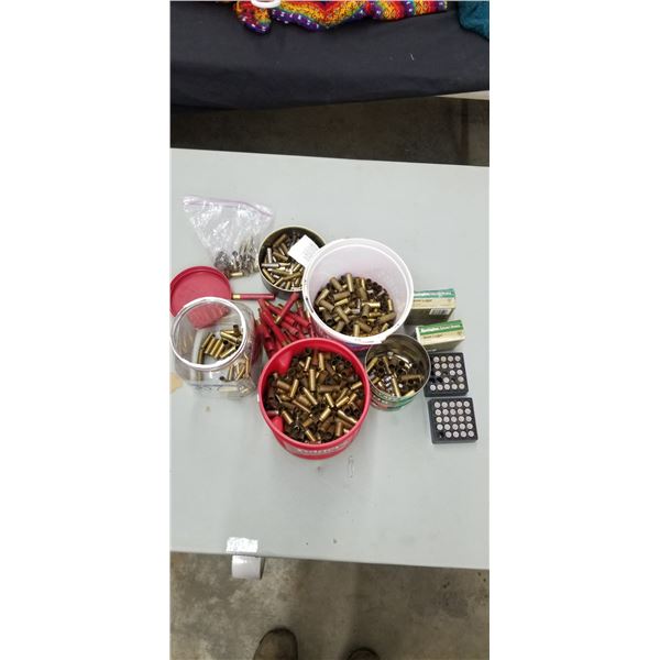 ASSORTED BRASS AND BULLETS