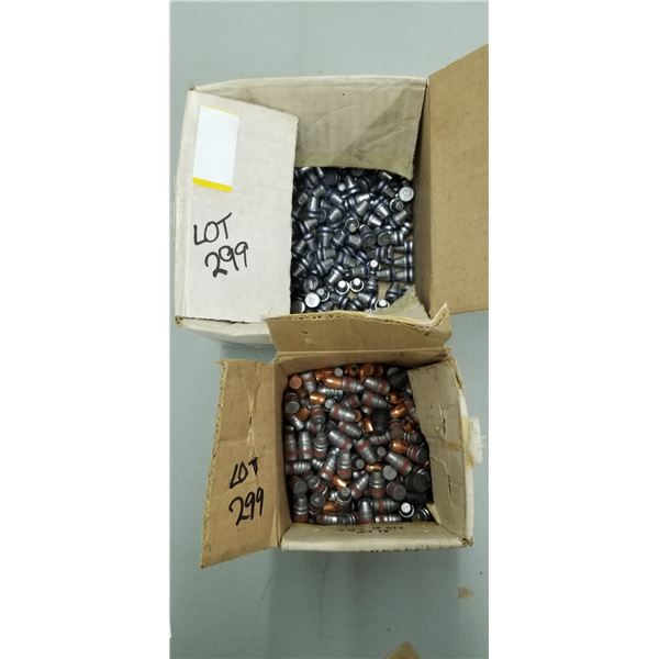 2 PARTIAL BOX OF .45 CAL 180 GRAIN AND .41CAL, 210 GRAIN SWC BULLETS
