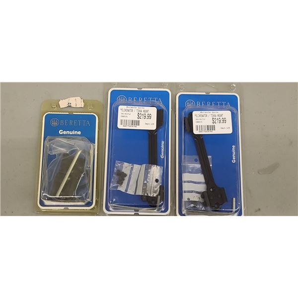 BERETTA ELIMINATOR/TIKKA MOUNT QTY 2 #61712, PLUS SCOPE BASE FOR CARBINE SAKO/ELIMINATOR E00536