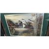 Image 1 : FRAMED MALLARD IN FLIGHT PRINT 35"W X 28"H BY RUANE MANNING