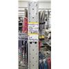 Image 2 : GONDOLA SHELVING ON WHEEL 48"L X 33"W X 75"H COMES WITH 8 SHELVES 12X48" AND 50 PEG BOARD HOOKS MINI