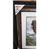 Image 2 : FRAMED EAGLE PRINT BY AL AGNEW SIGNED ARTIST PROOF 27"W X 34"H