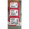 Image 1 : 3X LEE DOUBLE CAVITY BULLET MOLDS DIA .356/1244 125 GRAIN RETAIL VALUE $90.00