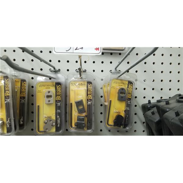 12 BURRIS SCOPE BASES # 410288, 410291, 410290 RETAILS VALUE $450