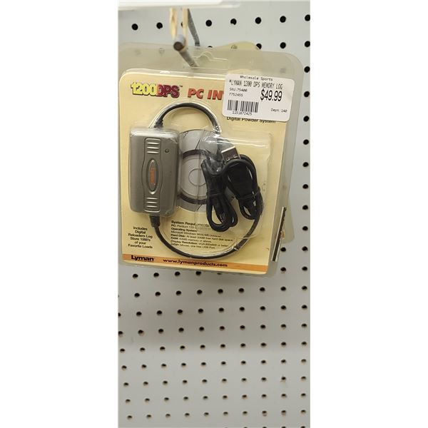 LYMAN 1200 DPS MEMORY LOG QTY 4 $200
