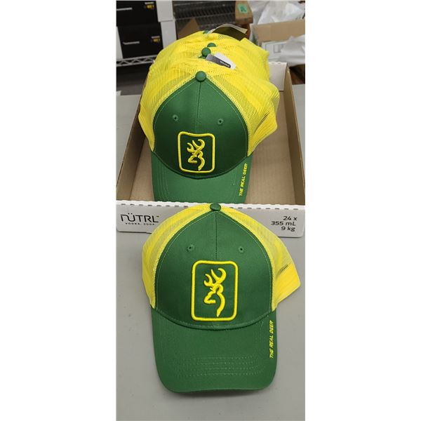 BROWNING HATS "THE REAL DEER" QTY X 20. RETAIL VALUE $420