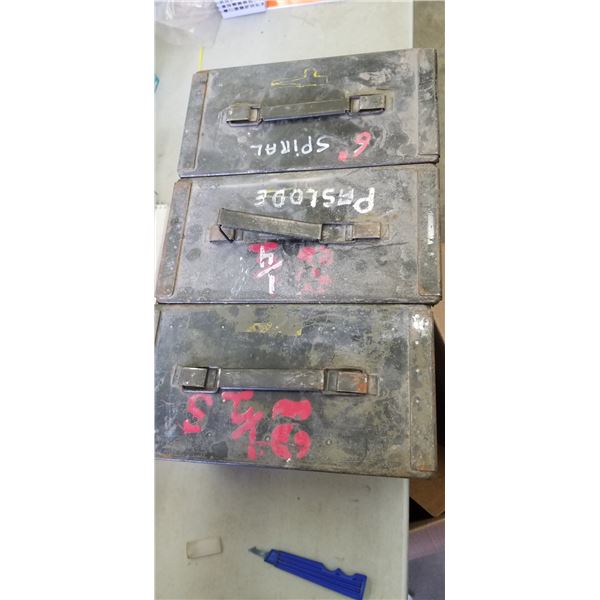 6" X 12" X 7" HIGH MILITARY AMMO BOXES QTY 3