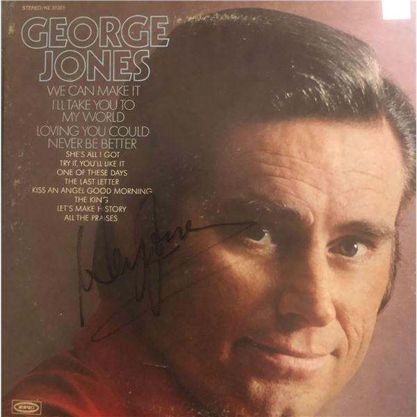 George Jones Autographed Album