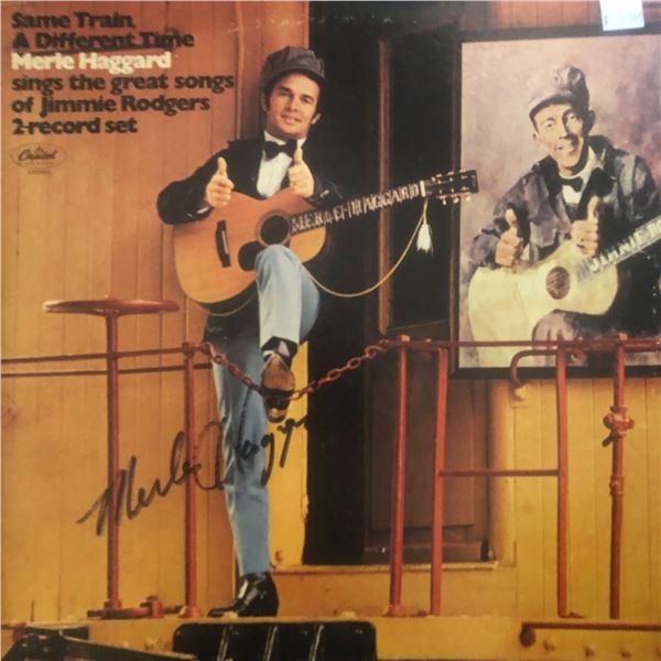 Merle Haggard Autographed Album