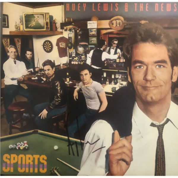 Huey Lewis Autographed Album