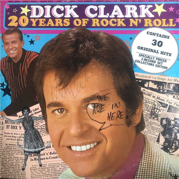 Dick Clark Autographed Album