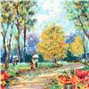 Image 2 : Dimitri Polak (1922-2008), "In the Park" Limited Edition Serigraph, Numbered and Hand Signed with Ce