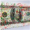 Image 2 : E.M. Zax- One-of-a-kind 3D polymorph mixed media on paper "$100 Bill"