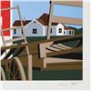 Image 2 : Armond Fields (1930-2008), "Red Barn" Limited Edition Hand Pulled Original Serigraph, Numbered and H