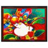Image 1 : Peter Max- Original Acrylic on Canvas "Flower Blossom Lady"