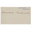 Image 2 : Theodore Roosevelt Signed White House Card