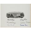 Image 1 : Reagans, Bushes, and Fords Signed White House Engraving
