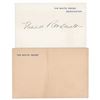 Image 1 : Eleanor Roosevelt Signed White House Card