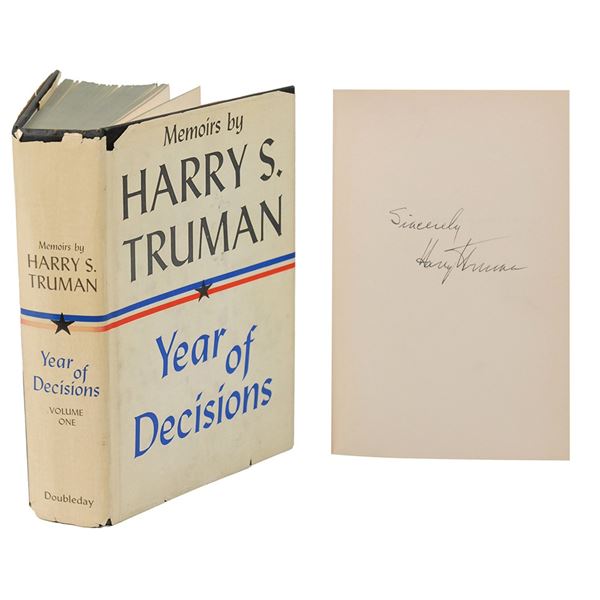 Harry S. Truman Signed Book