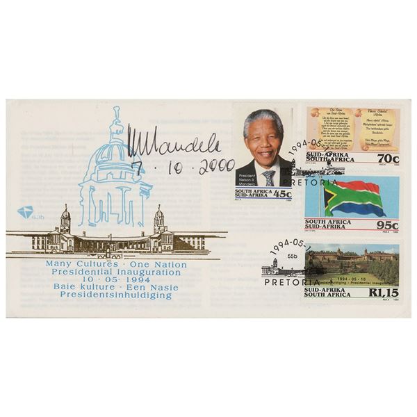 Nelson Mandela Signed Inauguration Cover