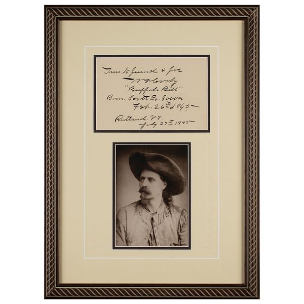 William F. 'Buffalo Bill' Cody Signature