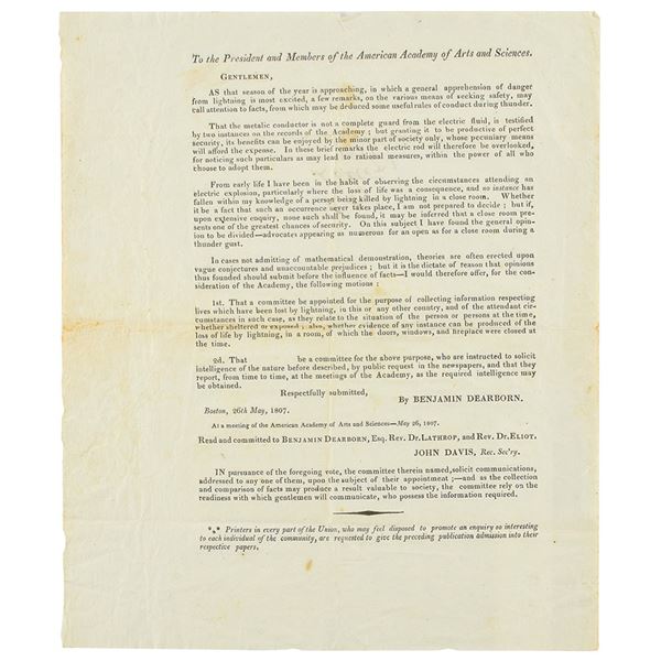 Benjamin Dearborn: Lightning Printed Letter