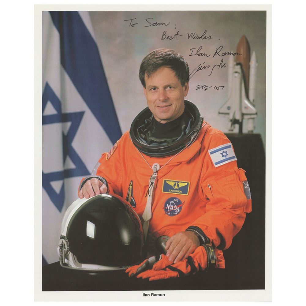 Ilan Ramon Autograph Ilan Ramon Signed Photograph