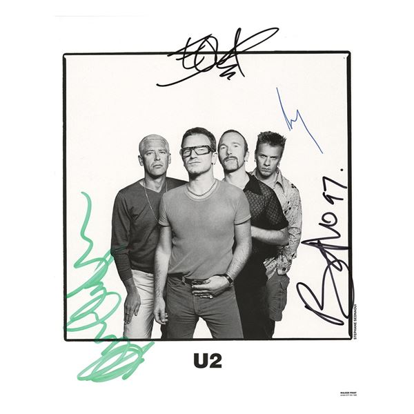 U2 Signed Photograph