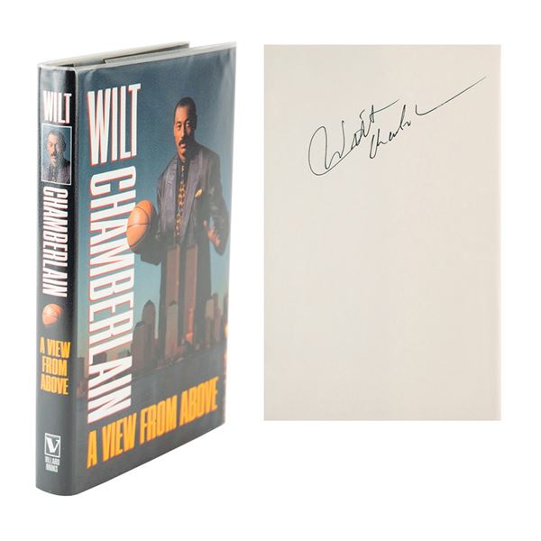 Wilt Chamberlain Signed Book