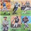 Image 1 : Football Hall of Fame Lot of (113) Signed Goal Line Art Cards