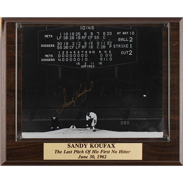 Sandy Koufax Signed Photograph