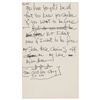 Image 8 : Jimi Hendrix Handwritten Lyrics for the Unpublished Song 'To the Wind'
