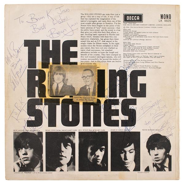 Rolling Stones Signed Album