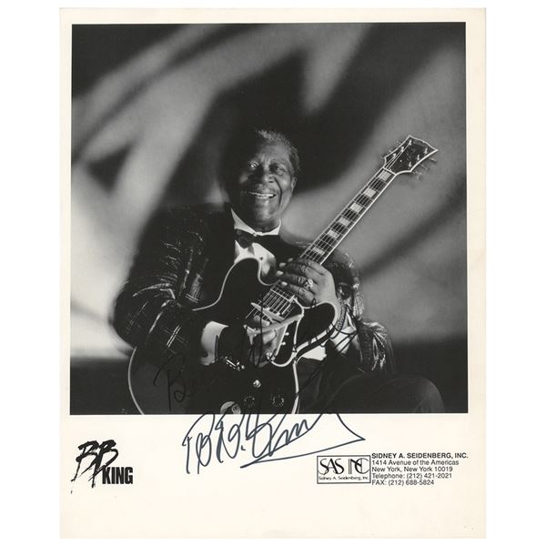 B. B. King Signed Photograph