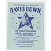 Image 1 : David Bowie 1972 Memphis Concert Flyer