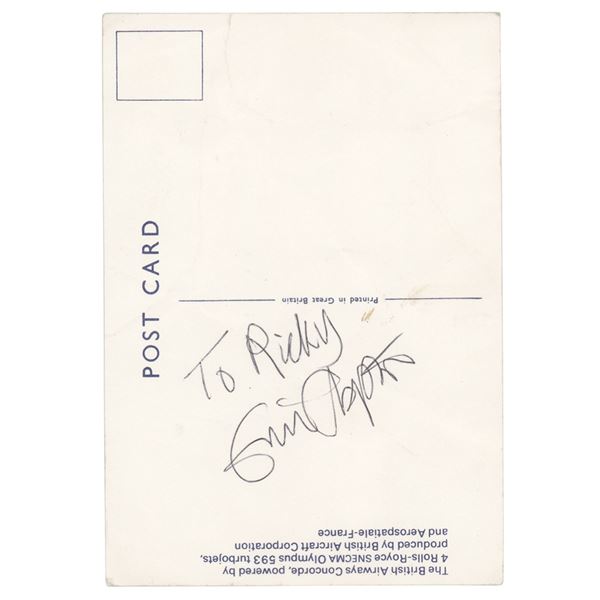 Eric Clapton Signed Postcard