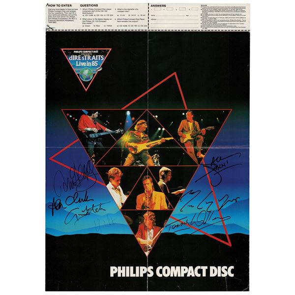 Dire Straits Signed Poster