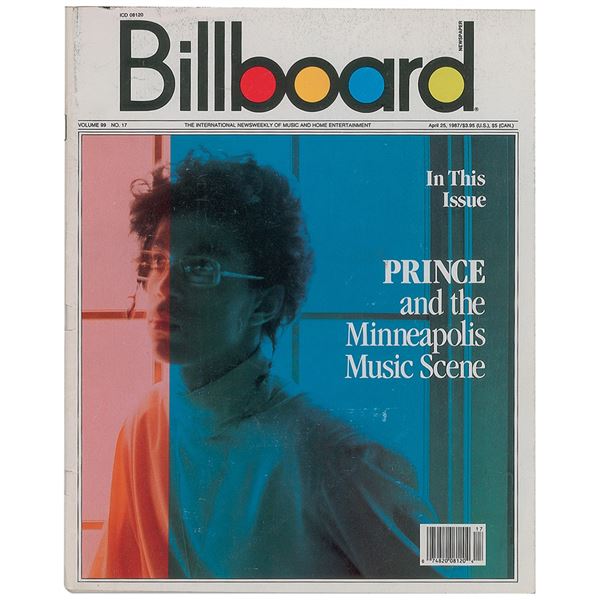 Prince's Personally-Owned 1987 Billboard Magazine