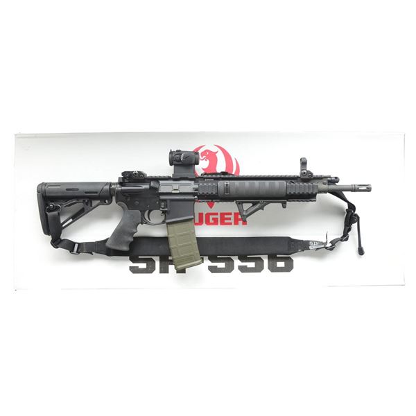 HEAVILY ACCESSORIZED RUGER SR556 RIFLE WITH
