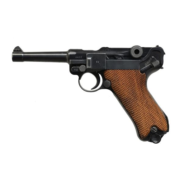 MAUSER S/42 CODE 1937 DATE LUGER SEMI-AUTO PISTOL.