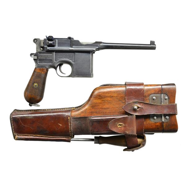 MAUSER PRE-WAR COMMERCIAL SEMI-AUTO PISTOL RIG.