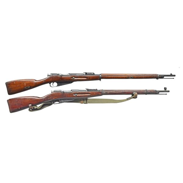 2 RUSSIAN MOSIN NAGANT BOLT ACTION MILITARY RIFLES